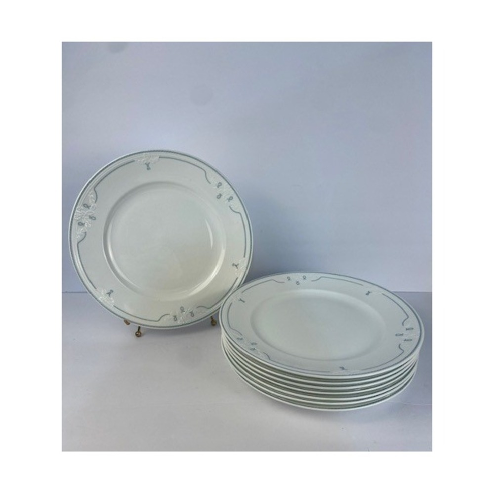 Villeroy & Boch Amado Bone China Dinner Plates Set of 4 Blue Floral Germany
